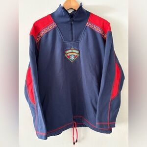 Vintage La Mode Des Montagnes 1/4 Zip Pullover Sweatshirt, Unisex